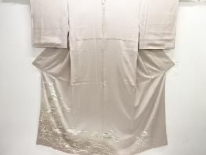 浜辺風景模様刺繍一つ紋色留袖